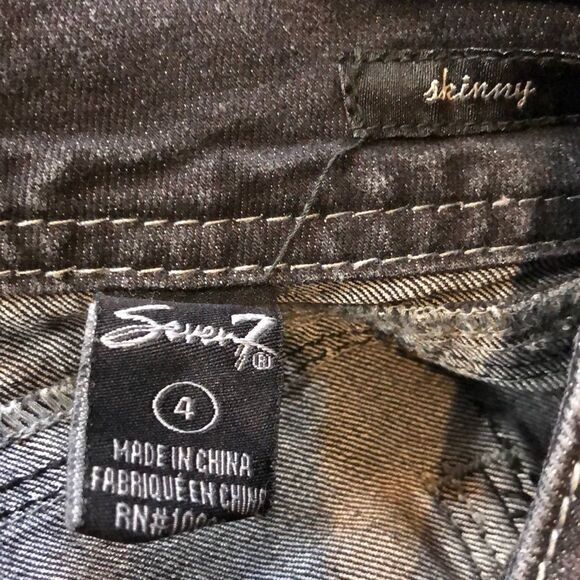 Seven7 Ankle Jeans Dark Gray or Faded Black 4 - Picture 14 of 16